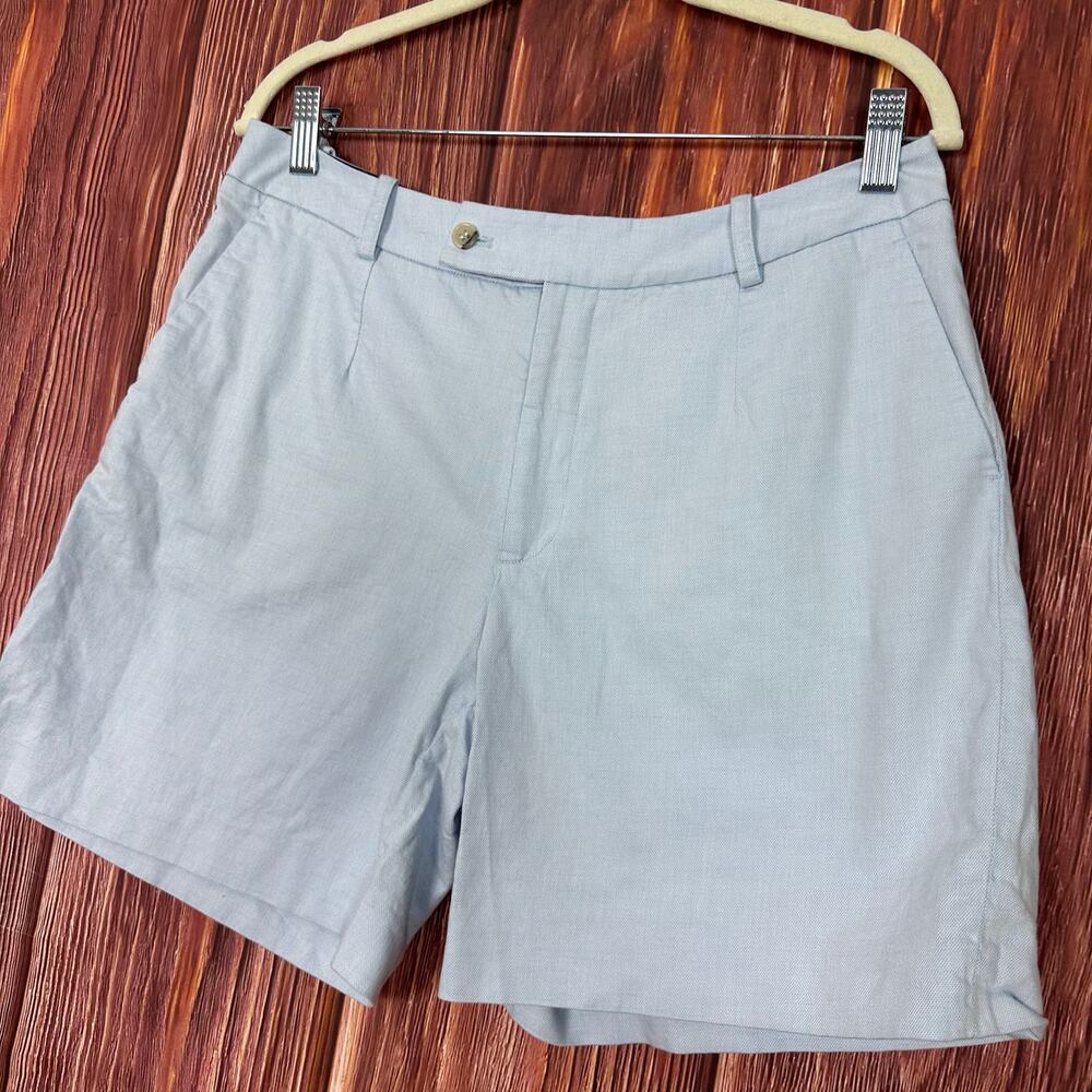 Peter Millar Womens Chino Shorts Size 8 Light Blue Cotton Blend - Picture 4 of 5